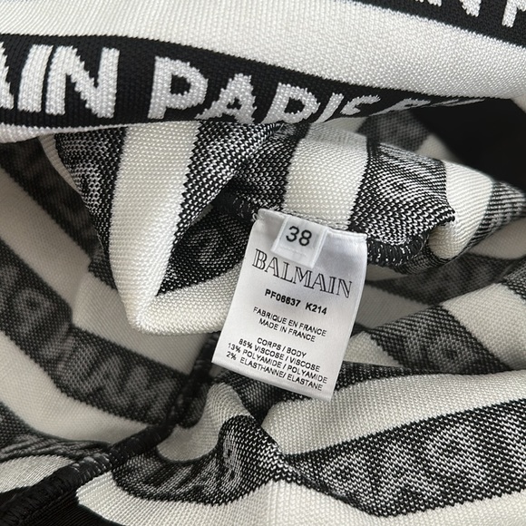Balmain Striped Logo Knit BNWT - Picture 11 of 13